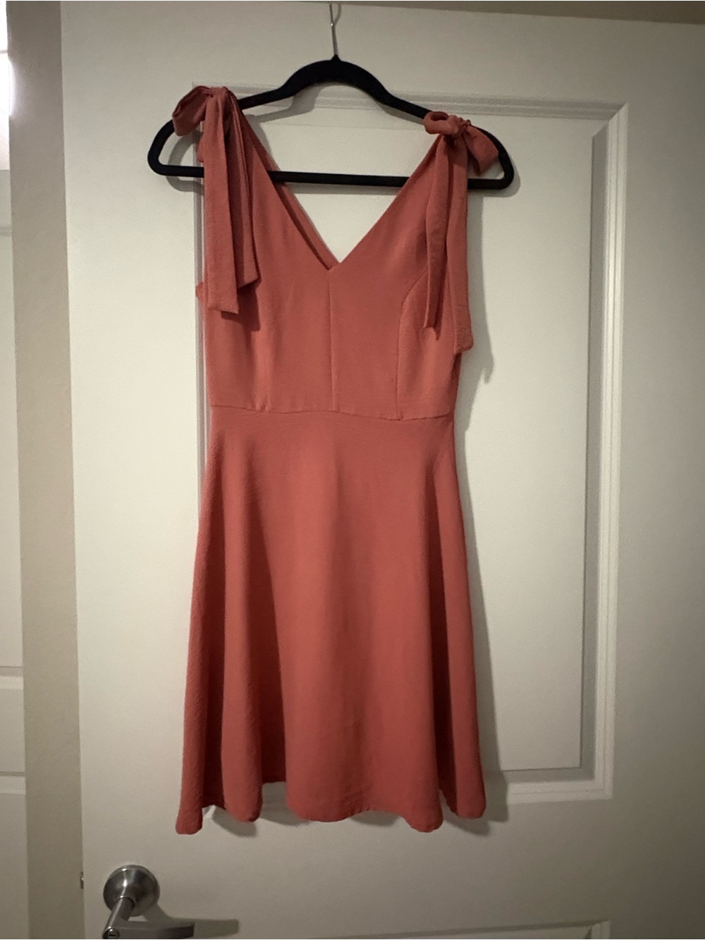 Altar'd State One-Shoulder Tie Dress in Dusty Rose